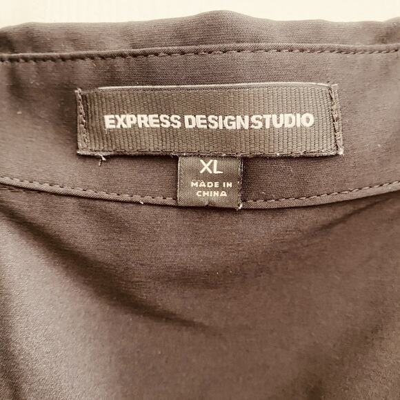 Express Design Studio Blouse Womens XL y2k Babydoll Ruffle Whimsigoth Goth Fairy - Picture 3 of 12